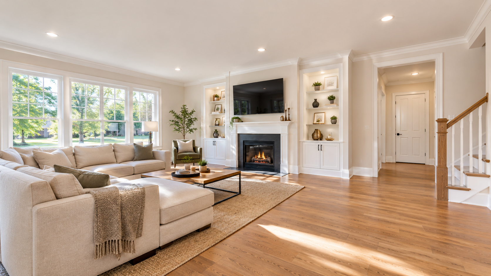 Interior painting Newark DE living room